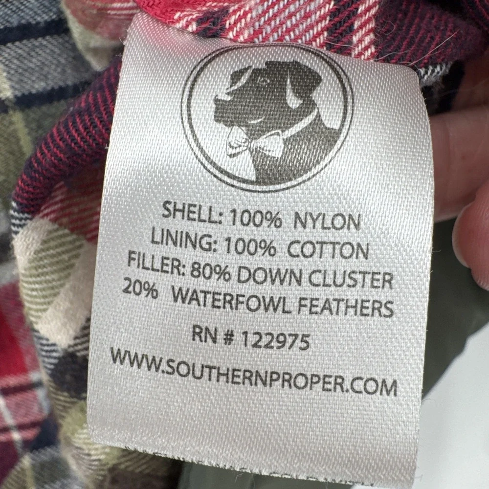WM‎ Lamb & Son Southern Proper Sportsman Mens XL Down Insulated Puffer Vest